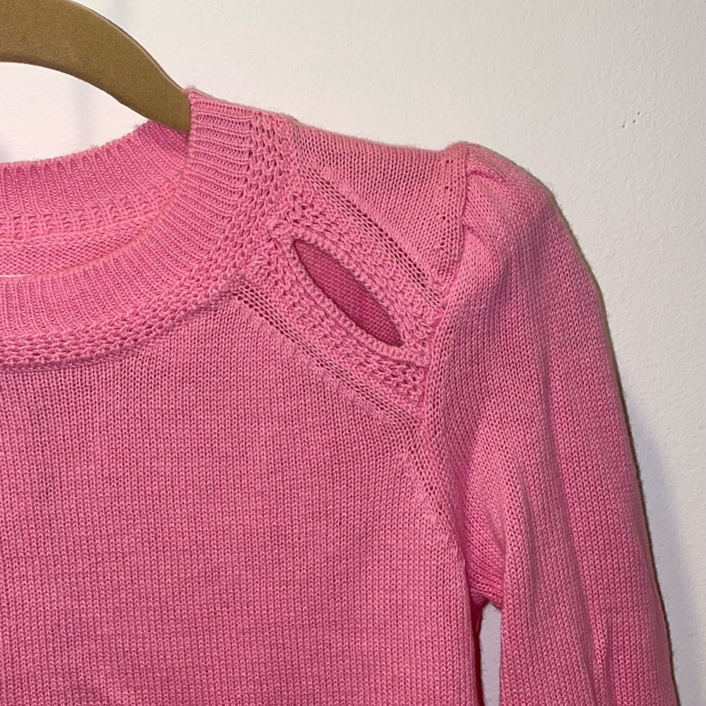 ISABEL MARANT ETOILE CANDY PINK SWEATER WITH CUTOUTS SIZE 36 NWT - Picture 7 of 10